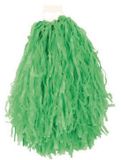 Merkloos Cheerball - met ringgreep - groen - 28 cm - pompom - Cheerleader verkleed accessoires