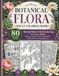 Botanical Flora Adult Coloring Book