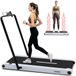 Squatz Walking Pad met Trilplaat en Handrail Zwart – Compacte Loopband met LED Display en Afstandsbediening voor Thuis en Kantoor, Grote Loopoppervlakte