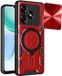 Techsuit Hoesje geschikt voor HONOR X5c Plus - CamGuard Pro Back Cover - Rood