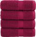 vidaXL Gastendoekjes SOLUND 4 stuks 600 g/m² 30x50 cm Bordeauxrood