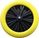 FORT Flex iCORE 2 Pro Anti-lek Kruiwagenwiel - 400x100mm - STARCO - Geel