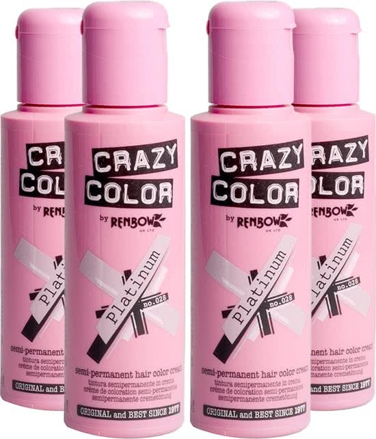 Crazy Color Semi Permanent Hair Color Cream 100 ml Kies uit 27 kleuren die je haar energie geven en te laten stralen