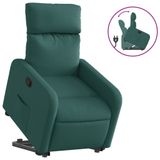VidaXL Fauteuil Tissu Vert