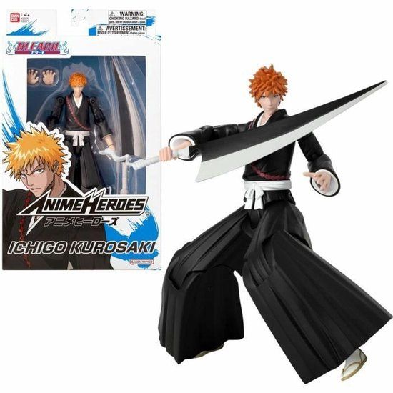 Bandai Anime Heroes Bleach Kurosaki Ichigo Action Figure - 17cm