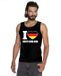 Bellatio Decorations I love Duitsland kleding - singlet shirt - tanktop - zwart - heren - supporters kleding - Deutschland XXL