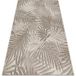 Floorlux Tapis En Corde Sizal 20504 Feuilles Szampański / Gris Foncé Jungle Beige 120x170 Cm