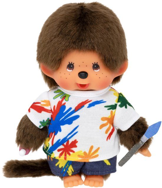 Sekiguchi Monchhichi Jongen Kunstenaar 20cm