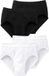 Schiesser Slip Authentic Sport Heren Zwart/Wit Katoen/Elastaan 4-Pack XXL