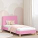 Maison Exclusive - Lit d'enfant avec tête de lit, rose, 90 x 190 cm, rembourré