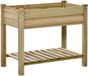 Outsunny Jardinière surélevée - Bois de sapin - 91x51x76cm - Vert