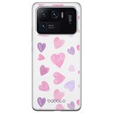 ERT GROUP mobiel telefoonhoesje voor Xiaomi MI 11 ULTRA origineel en officieel erkend Babaco patroon Hearts 005 optimaal aangepast aan de vorm van de mobiele telefoon, gedeeltelijk bedrukt