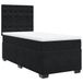 vidaXL Boxspringbed met matras, fluweel, zwart, 120x190 cm