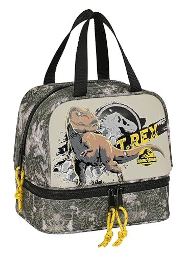 Safta JURASSIC WORLD WAARNING - Lunchbox - Grijs - 20x15x20 cm