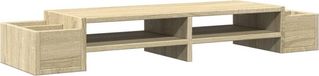 vidaXL - Support pour moniteur - rangement - 100x27x15 cm - bois - chêne sonoma