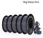 PLA-filament - imprimante 3D, 1,75 mm - Surface mate - Longueur 343 mètre - Emballé sous vide - Gris foncé