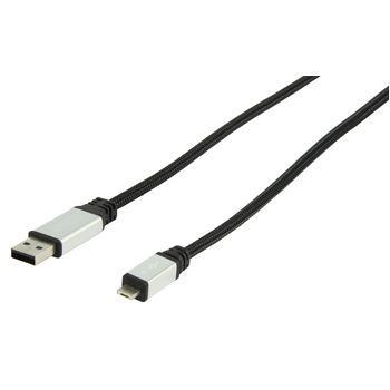 König USB 2.0 kabel - USB A - Micro-USB A - 1.8 m - Zwart