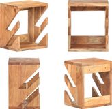vidaXL Wandskateboardhouder - 25x20x30 cm - massief acaciahout