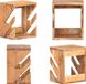 vidaXL Wandskateboardhouder - 25x20x30 cm - massief acaciahout