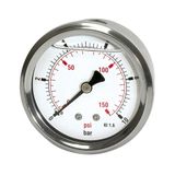RIEGLER 116335-814-CDE Glycerine mano »pressure line« G 1/4 achter 0-250 bar/3600 psi, Ø63, 1 stuk