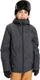 Quiksilver Mission Printed Jas Zwart,Grijs 16 Years Jongens