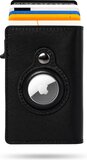Young Elite® Airtag Wallet - Black Leather - RFID - Card Holder - Wallet - Keychain