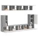 vidaXL Ensemble de meubles TV, 5 pièces, gris, bois de Sonoma