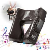 Music Master High Fidelity Sound Face Cradle Cushion- Bluetooth Massage Kussen voor Face Down Rust- Ultra Zachte Massagetafel Hoofdsteun-Grote Oogopening voor Superieur Comfort, Chocolade Nano