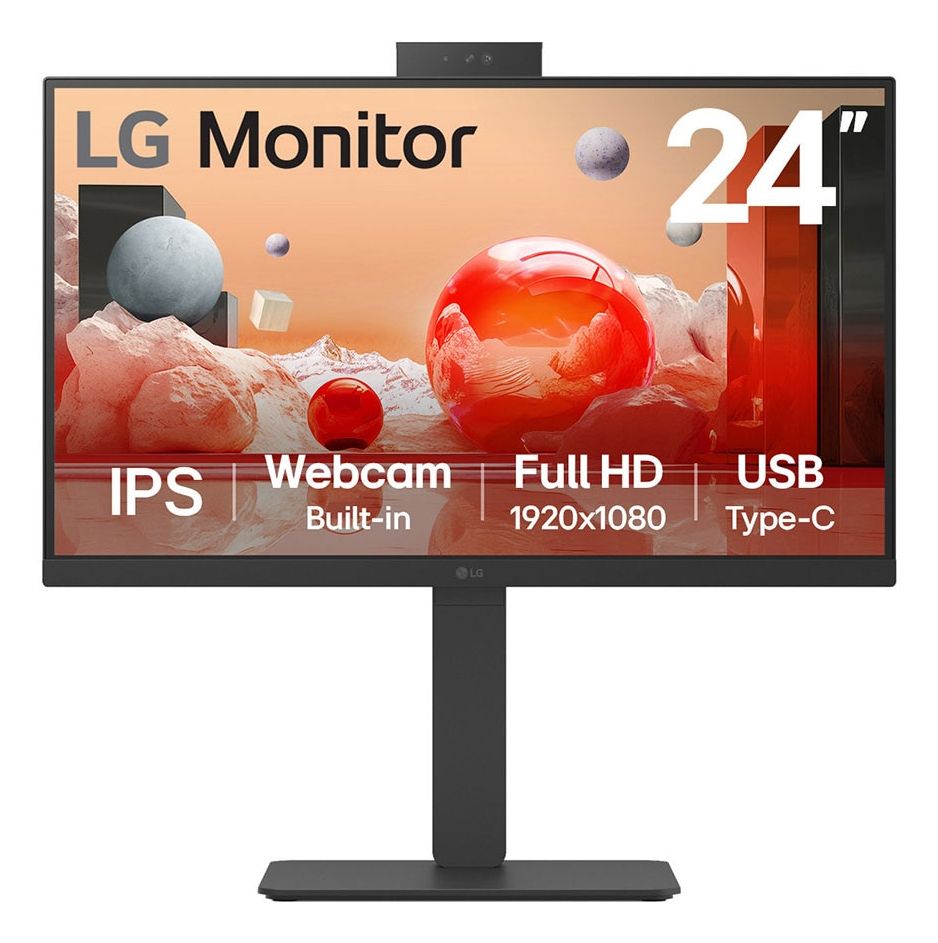LG 24BA850 - 23.8 inch - Monitor - 1920 x 1080 - IPS - 100 Hz - Zwart
