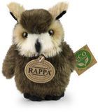 Rappa Pluche Grote Gehoornde Uil ECO-FRI Knuffel 13 cm