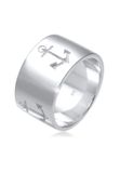 Elli - Ring - Dames Band Anker Motief Maritiem in 925 Sterling Zilver - Dames