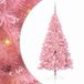 vidaXL - Plastique - Pré-éclairé - Sapin de Noël - avec - 300 - LED - Rose - 180 - cm - PVC