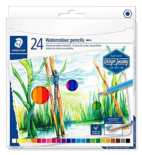 Staedtler 14610C C24 wateroplosbare kleurpotlood (klassiek zeskantig