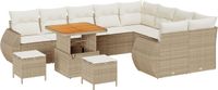 vidaXL - Tuinbank - Set - 12-Aantal - zitplaatsen - Beige - en - Crème