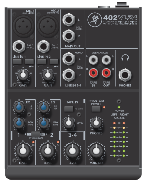 Mackie 402VLZ4 - Mengpaneel