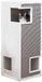 TRIXIE Krabtoren Gerardo Krabtoren, sisal en pluche, 100 cm, wit-grijs