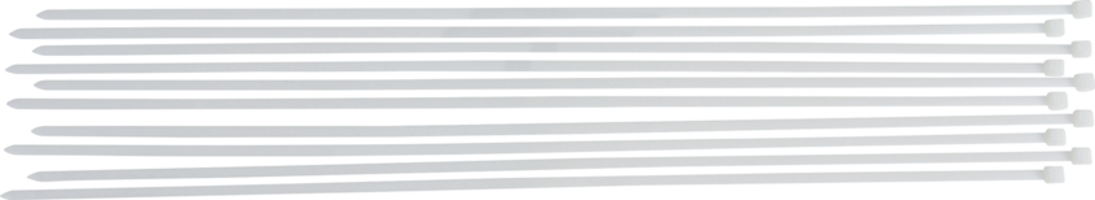KRAFTMANN 80775 Kabelbinders - wit - nylon - 8 mm - 10 stuks