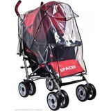 Caretero Universele regenbescherming voor kinderwagen/buggy, waterdicht, kunststof, zwart