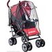 Caretero Universele regenbescherming voor kinderwagen/buggy, waterdicht, kunststof, zwart
