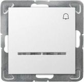 Ospel ŁP-6YS/m/00, blanc, IP20, 250 V, 10 A, 71 mm, 40 mm
