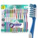 GuruNanda Multi-Action directionele borstel met tongreiniger, ergonomische