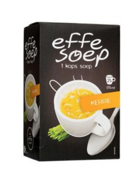 Effe Soep Effe Soep soep 1 kops kerrie 175ml Effe Soep.