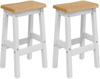 vidaXL Hoge Barkruk EKAI Wit 2 stuks