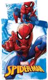 Jerry Fabrics Spiderman Housse de couette enfant city - 100 x 135 cm - 40 x 60 cm - Coton bleu