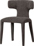 WOOOD Permit Eetkamerstoel - Geweven Stof - Espresso/Bruin - 78x52x53 cm