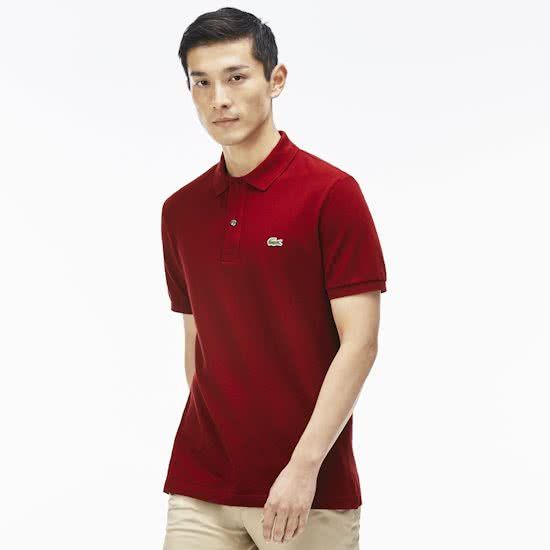 Lacoste Polo Korte Mouw - Slim fit - Bordeaux - L