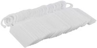 Étiquettes suspendues en plastique pour plantes et arbres - Étiquettes de jardin durables - 100 pièces, blanc