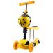 Enero Biedronka 3-in-1 Loopfiets & Duwauto Geel – Hoogte verstelbaar, antislip, multifunctionele kinderfiets