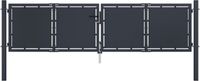 vidaXL - Tuinpoort - staal - 300x100 - cm - antraciet
