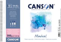 CANSON Montval aquarelpapier, satijn, 300 g/m², vel, 24 x 32 cm, blauw horizon